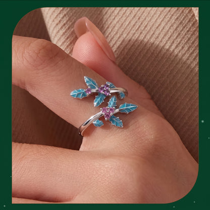 Sterling Silver 925 Christmas Ring — Adjustable